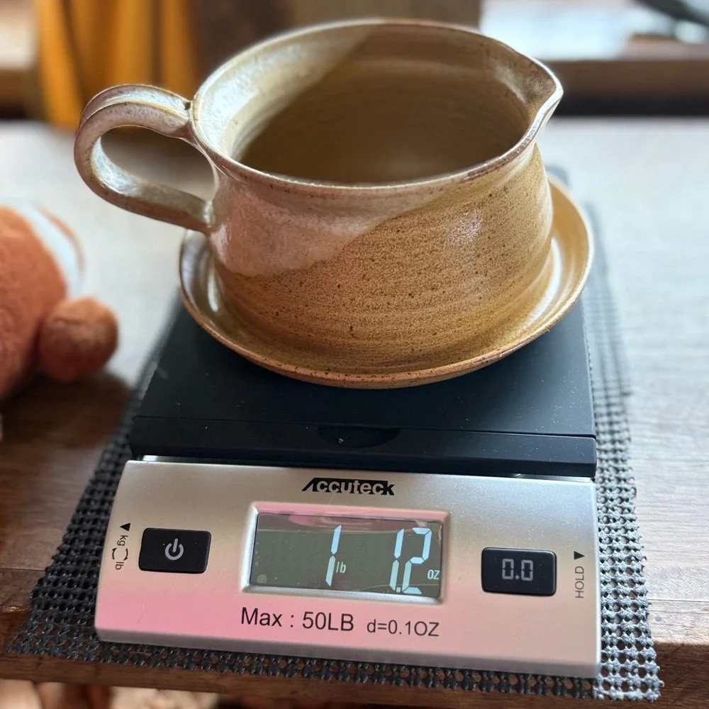 UNIQUE FIND! Handmade Stoneware Batter Bowl | Vintage Ceramic Mixing Bowl